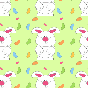 Easter Bunny and Jelly Bean Background