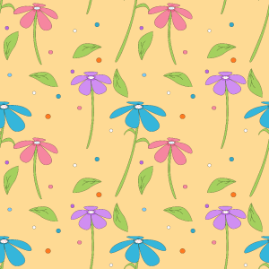 Easter Flowers Background