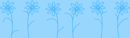 Blue Flower Border Background