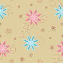 Pink and Blue Flower Background