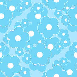 Blue and White Flower Background