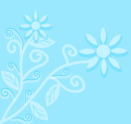 Pale Blue Flower Border Background
