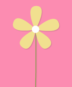 Yellow and Pink Flower Border Background