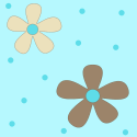 Brown and Beige Flower Pattern Background