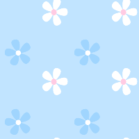Blue and White Flower Pattern Background
