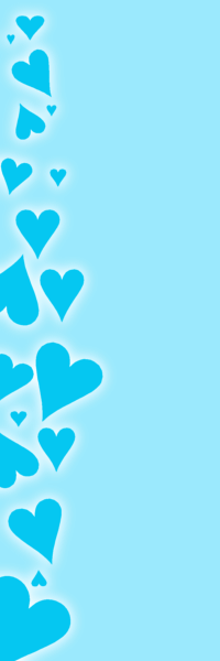 Blue Heart Border Background