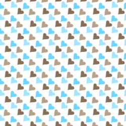 Brown and Blue Diagonal Heart Background