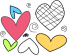 Emo Hearts Background
