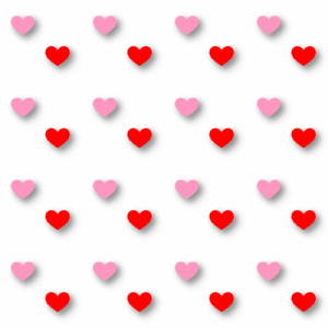 Pink and Red Shadow Heart Background