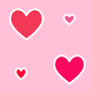 Pink Red and White Heart Background