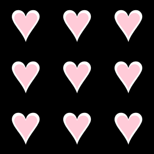 Pink and White Dark Heart Background - Pink and White Dark Heart Background  Image