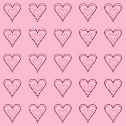 Red Black and Pink Drawn Heart Background