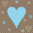 Turquoise Heart Background