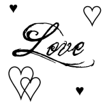 Black and White Love Background