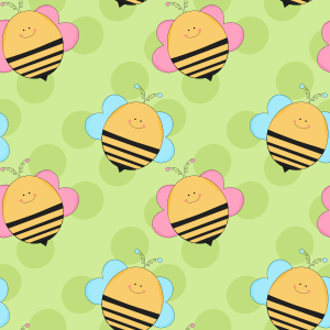 Cute Bee Background