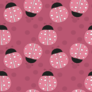 Pink Ladybug Background