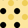 Black and Yellow Polka Dot Background