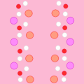 Bright Polka Dot Line Pattern