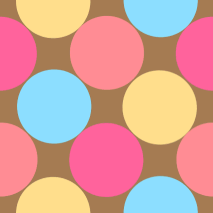Bright and Brown Polka Dot Background