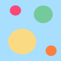 Bright Colors Polka Dot Pattern