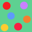 Bright Green Polka Dot Pattern