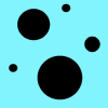 Black and Turqoise Polka Dot Pattern