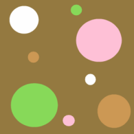Funky Brown Polka Dot Background