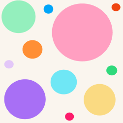 Happy Colors Polka Dot Background