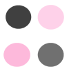 White, Pink, and Gray Polka Dot Pattern