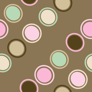 Pink and Brown Diagonal Polka Dot Background
