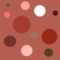 Brick Red Polka Dot Background