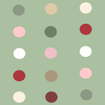 Contemporary Green Polka Dot Background