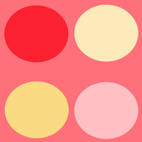 Red and Yellow Polka Dot Background