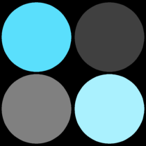 Turquoise and Black Polka Dot Background