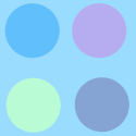 Blue and Purple Polka Dot Background