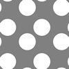 Big Gray and White Polka Dot Pattern