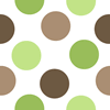 Green and Brown Polka Dot Pattern
