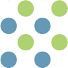 Navy and Green Polka Dot Background