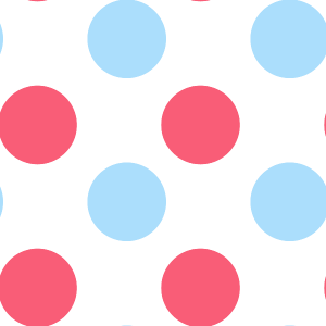 Pink and Blue Polka Dot Pattern