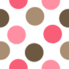 Pink and Brown Polka Dot Pattern