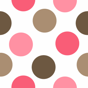 Pink and Brown Polka Dot Pattern