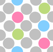 Fun Gray Polka Dot Background