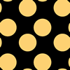 Yellow and Black Polka Dot Background