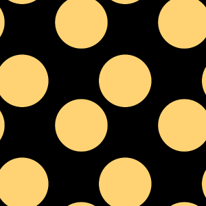 Yellow and Black Polka Dot Background