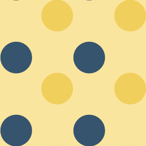 Yellow and Blue Polka Dot Background