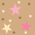 Pink and Brown Stars Background