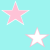 Pink White and Teal Stars Background
