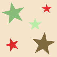 Green and Brown Stars Background