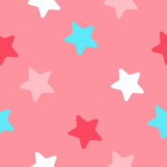 Hot Pink and Teal Stars Background