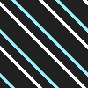 Blue White Diagonal Stripes on Black